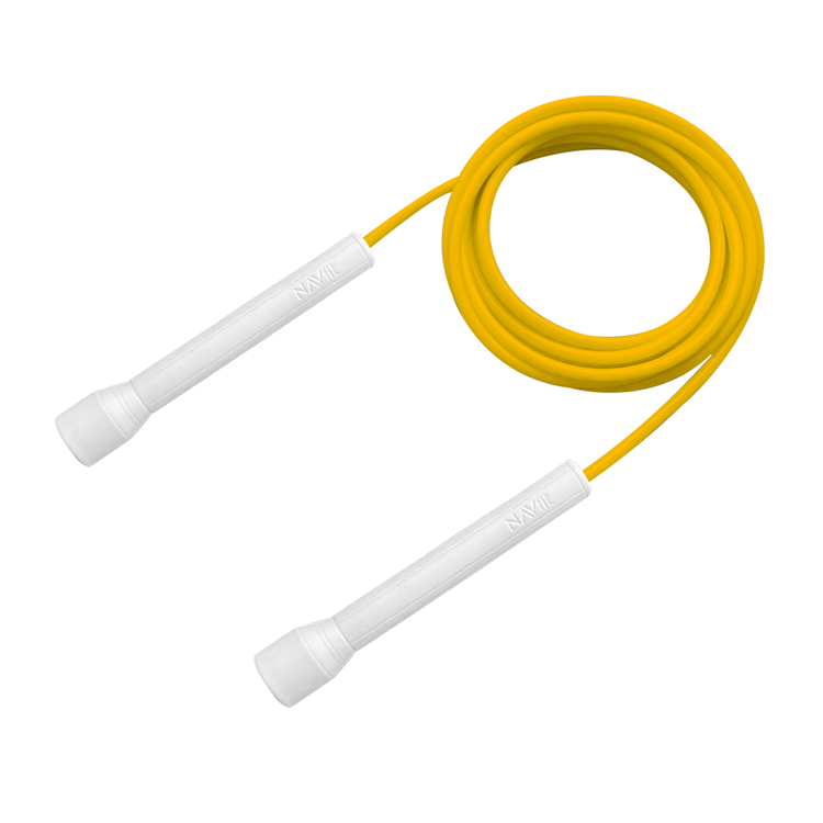 Lazo Cuerda para Saltar | Velocidad, CrossFit | 5mm PVC Premium | Amarillo
