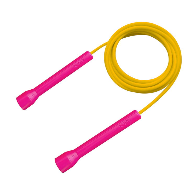 Lazo Cuerda para Saltar | Velocidad, CrossFit | 5mm PVC Premium | Amarillo