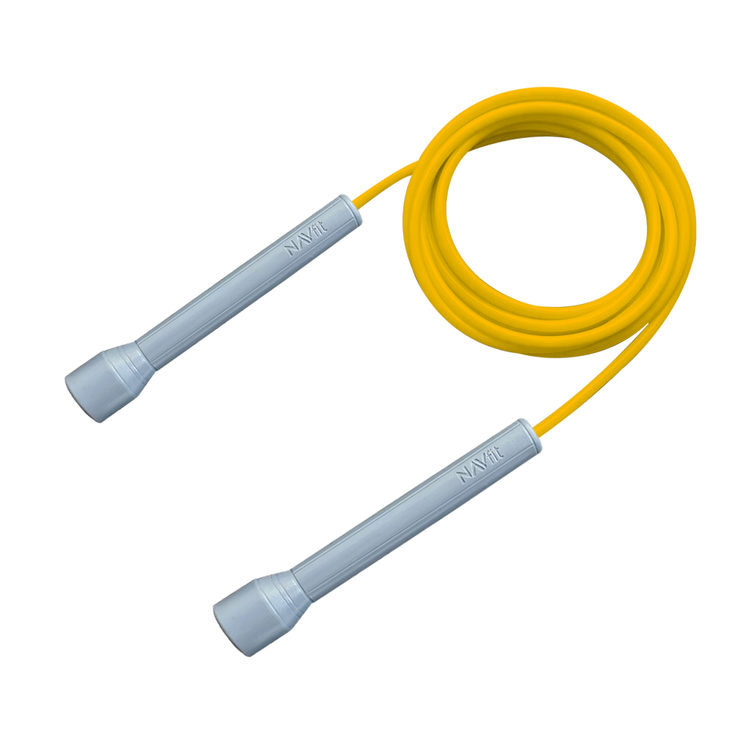 Lazo Cuerda para Saltar | Velocidad, CrossFit | 5mm PVC Premium | Amarillo