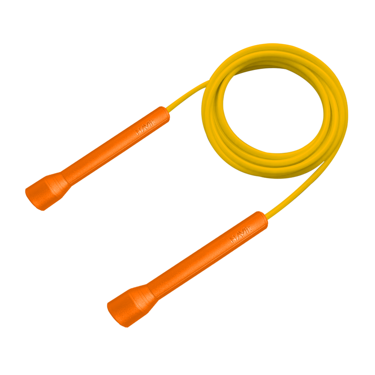 Lazo Cuerda para Saltar | Velocidad, CrossFit | 5mm PVC Premium | Amarillo
