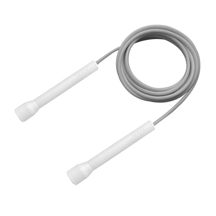 Lazo Cuerda para Saltar | Velocidad, CrossFit | 5mm PVC Premium | Gris
