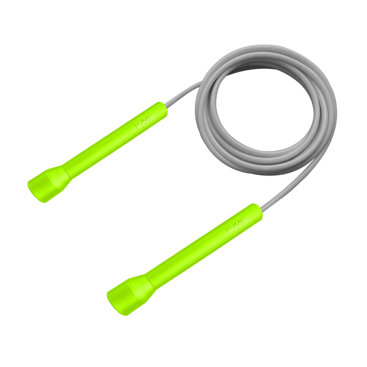Lazo Cuerda para Saltar | Velocidad, CrossFit | 5mm PVC Premium | Gris