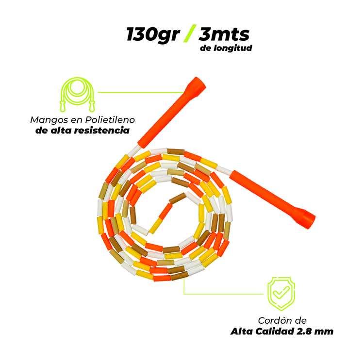 Cuerda Lazo para Saltar Segmentado CrossFit | 7501BAMNBG