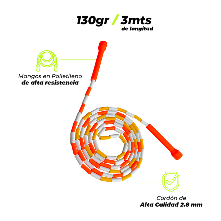 Cuerda Lazo para Saltar Segmentado CrossFit | 7501AMBN