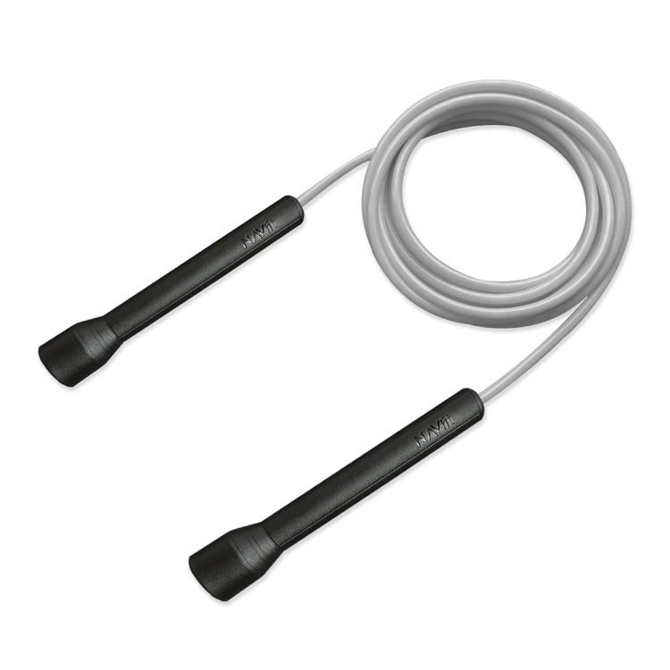 Lazo Cuerda para Saltar | Velocidad, CrossFit | 5mm PVC Premium | Gris