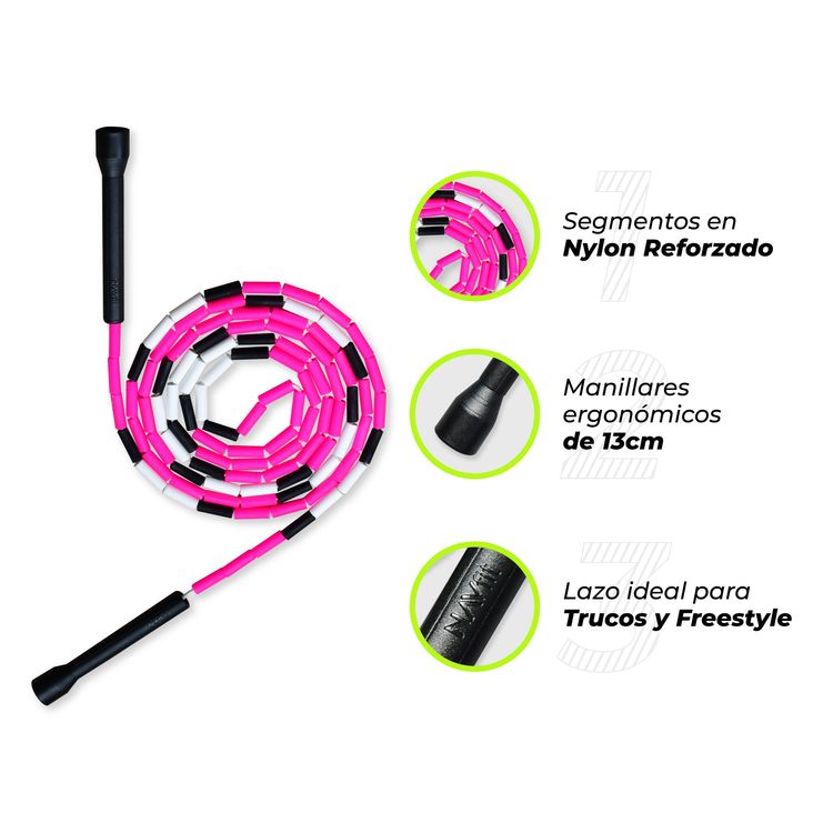 Cuerda Lazo Segmentado Crossfit | Pink Snake | 7501PS