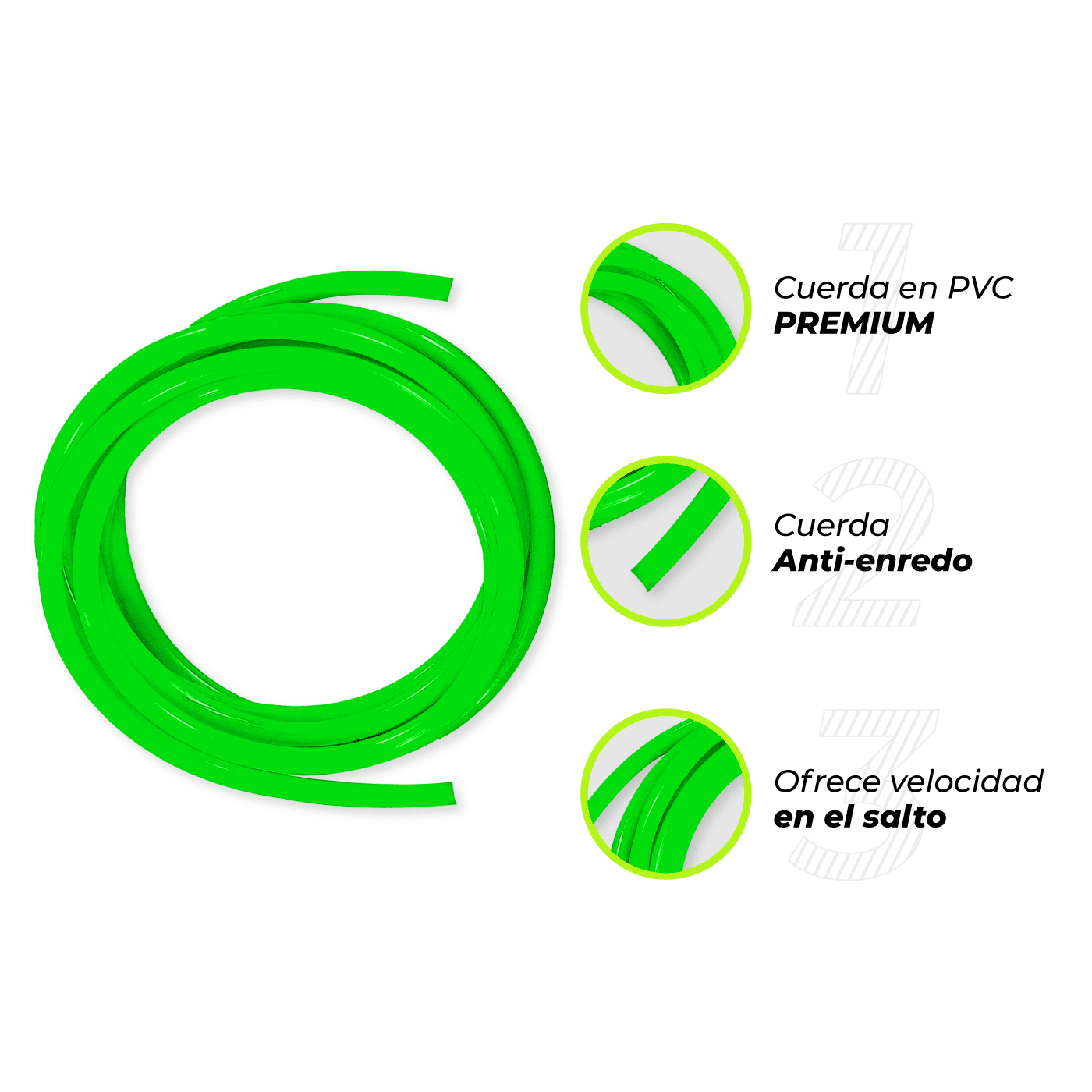 Cuerda 7mm para Lazo de Salto PVC Premium