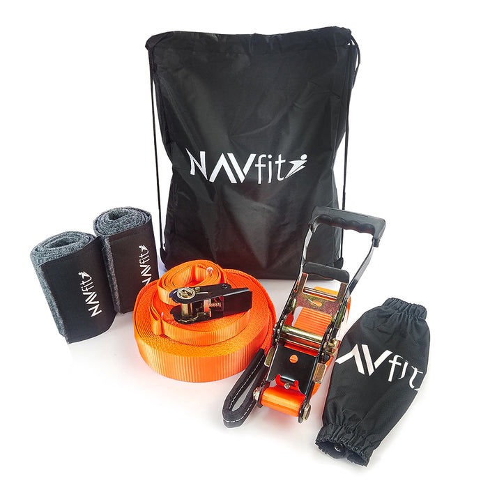 Kit Slackline Reata de Equilibrio 15 mts – NAVfit